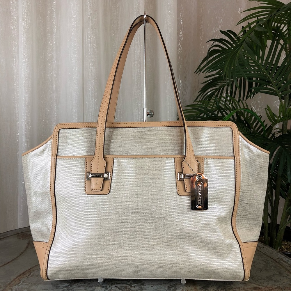 COACH TAYLOR FOILED CARRYALL TOTE BAG F27727